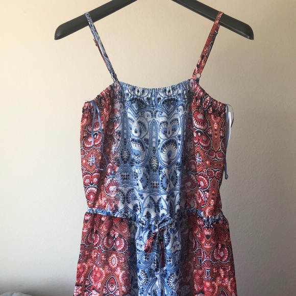 VINCE CAMUTO MOROCCAN TILE PAISLEY MAXI DRESS - Picture 4 of 4